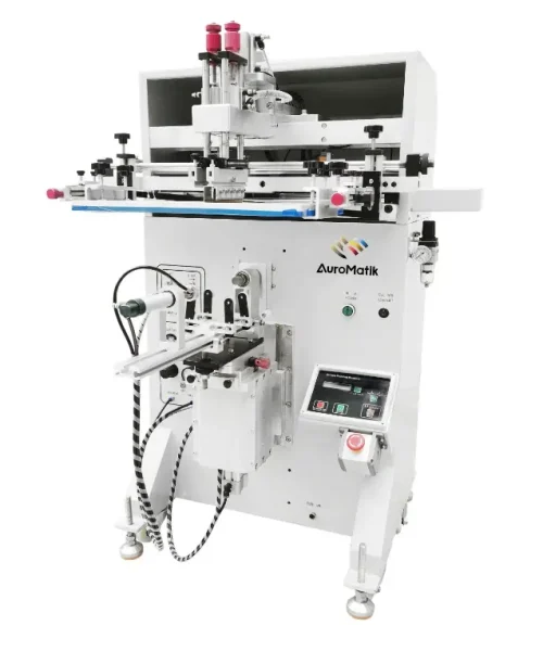 ∅110mm semi automatic round bottle screen printing machine