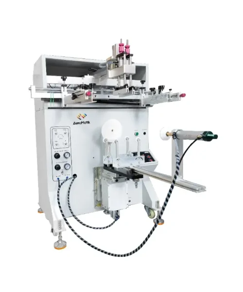Machine de sérigraphie semi-automatique pour bouteilles rondes ∅180mm